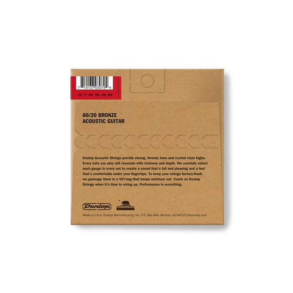 Dunlop DAB1356 Acoustic 80/20 Bronze, Medium Set/6