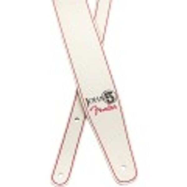 FENDER Tracolla John 5 Leather White and Red. Modello 0990650109