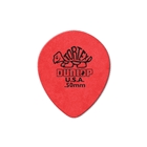Dunlop 413R Tortex Tear Drop Red .50