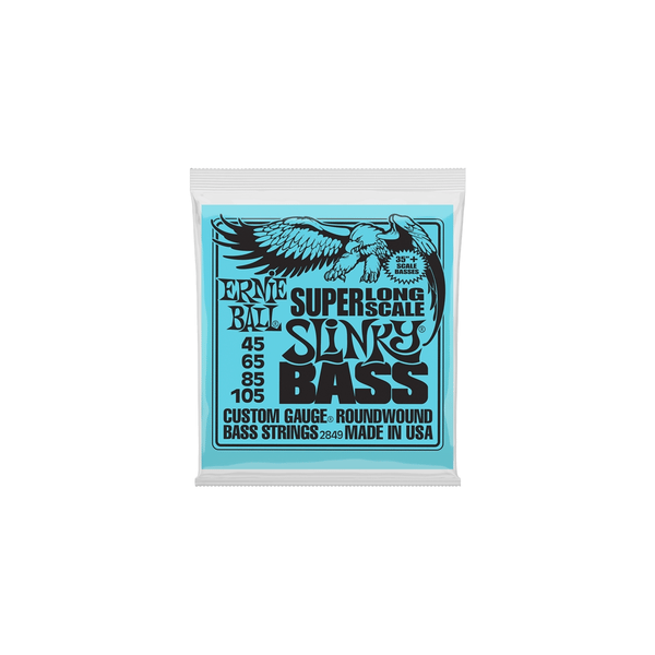 Ernie Ball 2849 Nickel Wound 4 corde scala Super Lunga 45-105