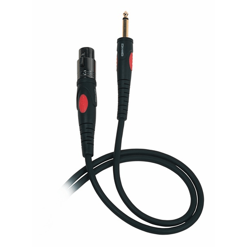 DIE HARD Cavo microfonico, diametro esterno 6.5mm. Connettore XLR con stabilizzatore meccanico della connessione e jack mono 6.3mm. Schermo a treccia in rame stagnato.