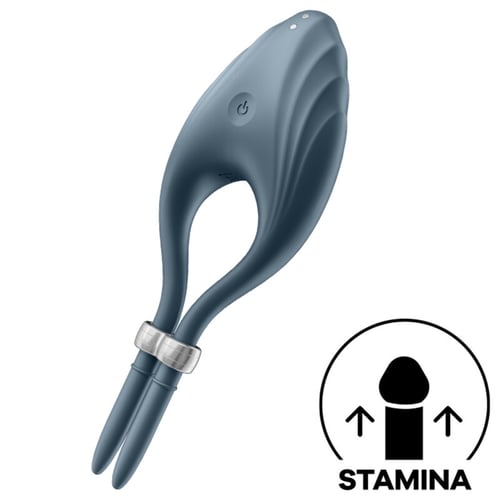ANNEAU VIBRATEUR SATISFYER DUELIST - GRIS