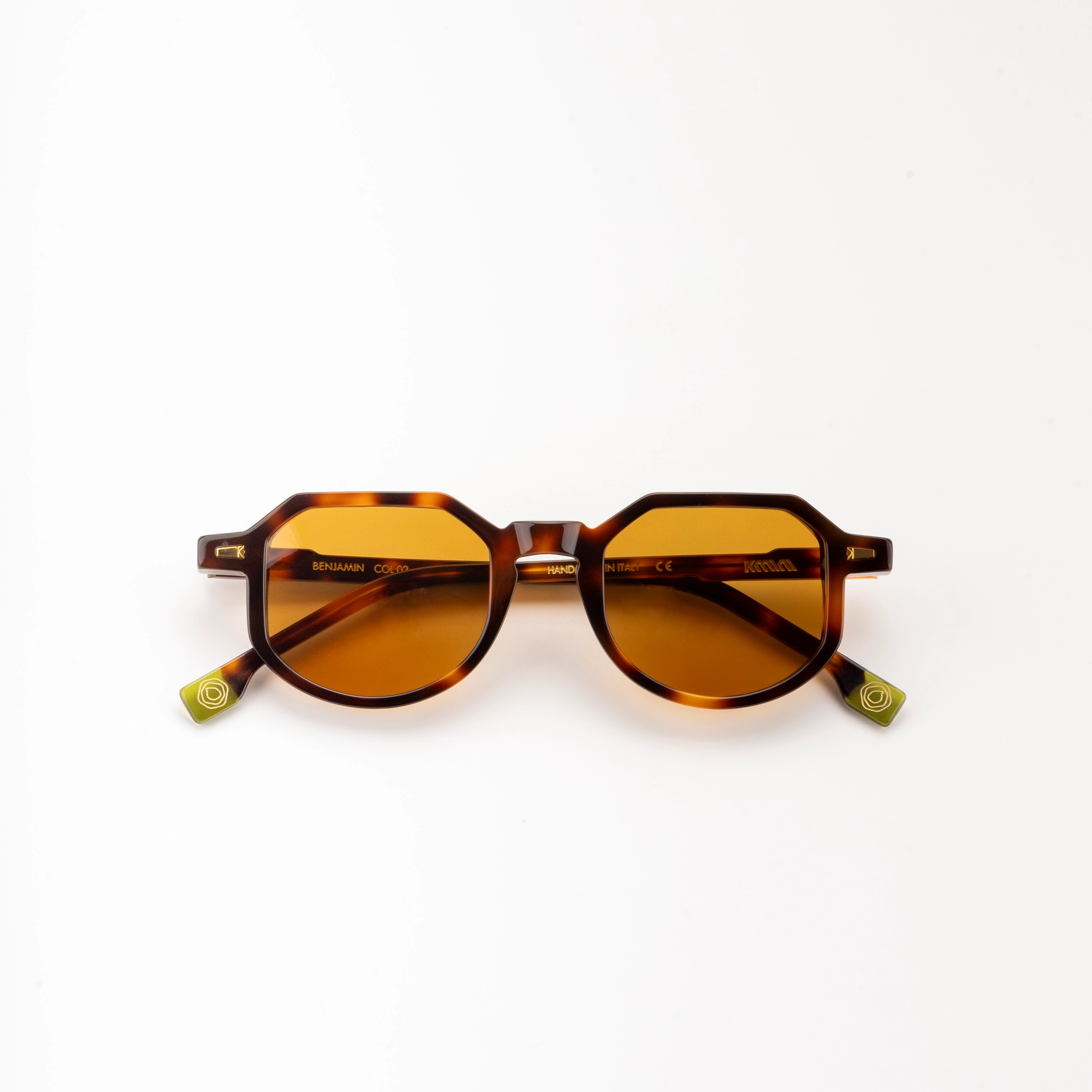 Lunettes De Soleil Kyme Benjamin - Monture Crystal, Verres G15, 100% Authentiques, Italie