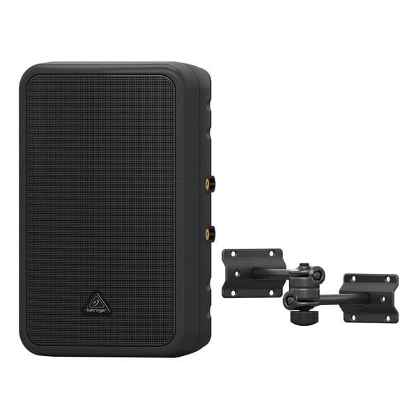 BEHRINGER CE500D-BK CASSA DA INSTALLAZIONE ATTIVA 100W CLASSE D COLORE NERO + SUPPORTO DA MURO