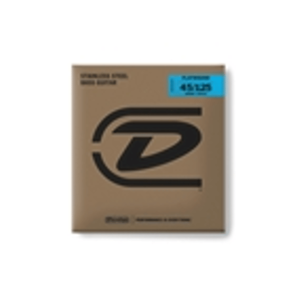 Dunlop DBFS45125S Corde basso Flatwound Scala corta Set/5