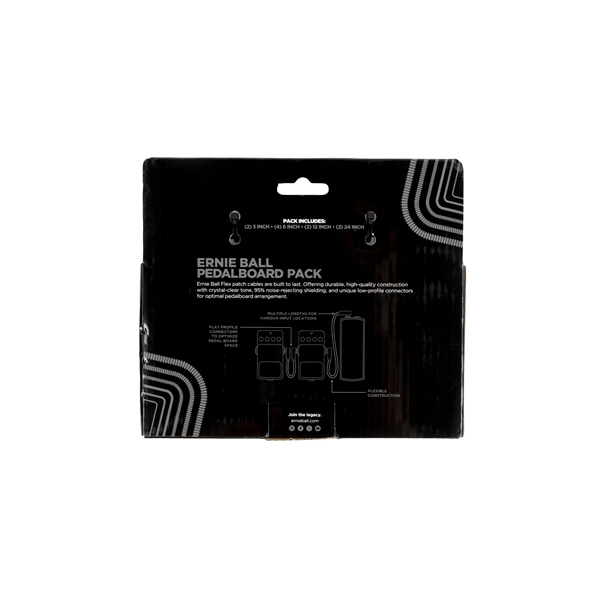 Ernie Ball 6462 Flex Patch Cable Black Multi-Pack
