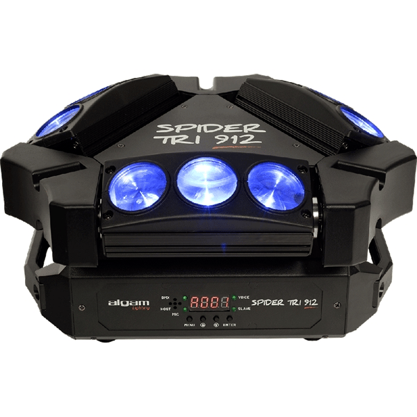 Algam Lighting SPIDER-TRI-912 Mini Barre Motorizzate Beam 9x12W