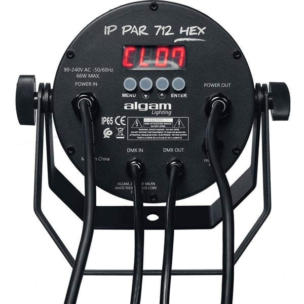 Algam Lighting IP-PAR-712-HEX Proiettore Par LED per Esterni DMX