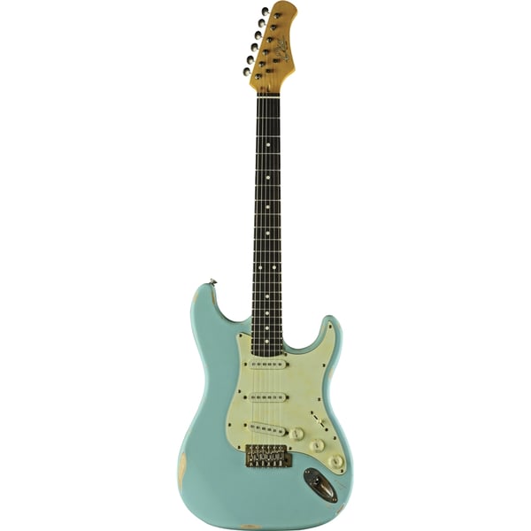 Eko Guitars S-300 Relic Daphne Blue