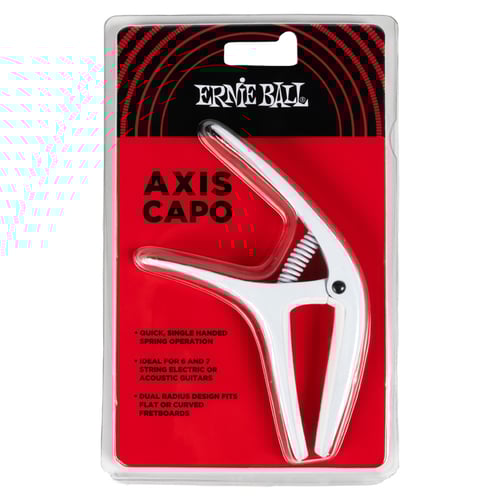 Ernie Ball Capo Axis Dual Radius 9616, bianco