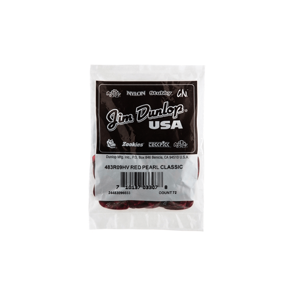 Dunlop 483R#09 Red Perloid - Heavy