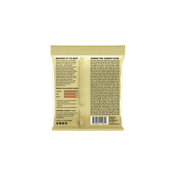 Ernie Ball 3069 Erthwd Folk Nylon, Pk 28 42