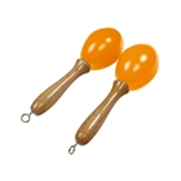 Tanga MARACAS-JAUNE-S Maracas piccole in legno - Gialle