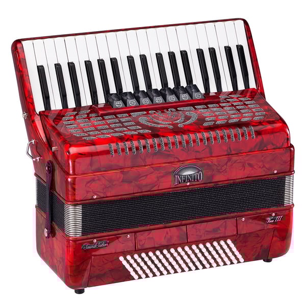 SOUNDSATION Fisarmonica 96 bassi rossa