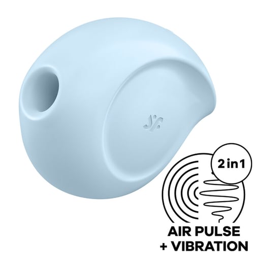 SATISFYER AIR PULSE SATISFYER - STIMOLATORE E VIBRATORE A IMPULSI D'ARIA SUGAR RUSH BLU
