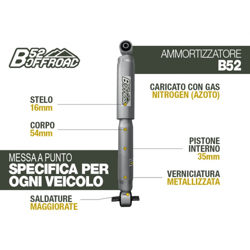 AMMORTIZZATORE B52 OFFROAD PER LAND ROVER DISCOVERY 2 (TD5) ANTERIORE