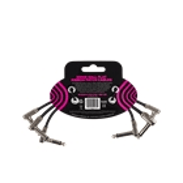 Ernie Ball 6221 Flat Ribbon Patch Cable 15,24 cm Pacco da 3