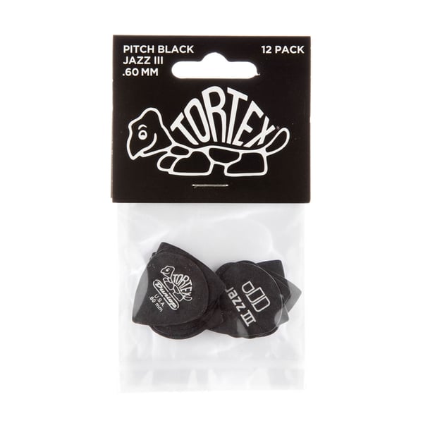 Dunlop 482P Pitch Black Jazz III .60