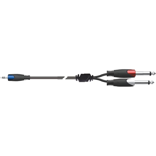 Quik Lok SX/30-3K Cavo Minijack Stereo/2 Jack Mono