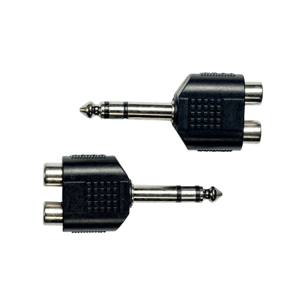 Yellow Cable AD17 Adattatore Jack TRS Maschio/2x RCA Femmina 2 Pcs