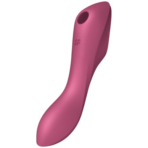 VIBRATEUR D''AIR PULSE SATISFYER CURVY TRINITY 3 - ROUGE
