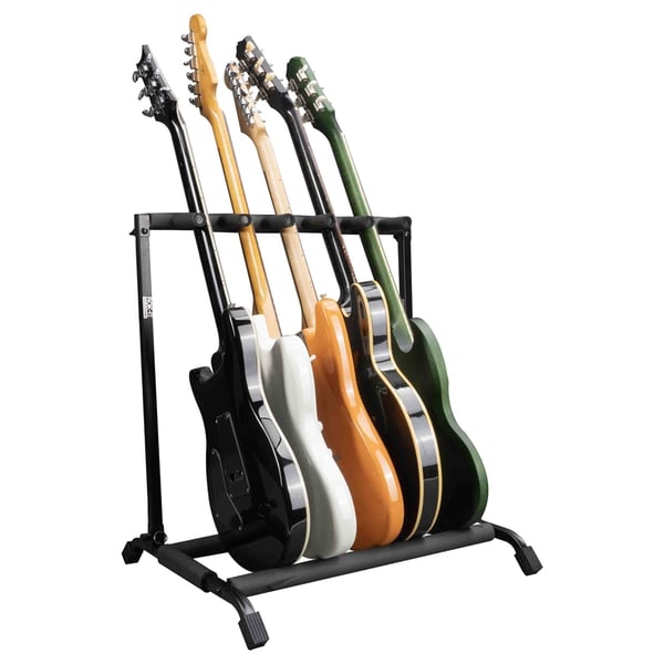 Gator Frameworks RI-GTR-RACK5 Supporto pieghevole per 5 chitarre<br>