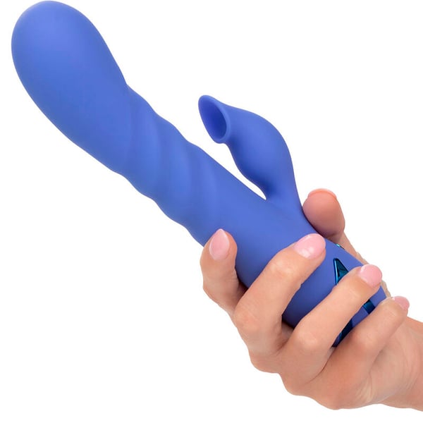 CALIFORNIA EXOTICS - L.A LOVE VIBRADOR &amp; SUCCIONADOR AZUL BY CALIFORNIA DREAMING