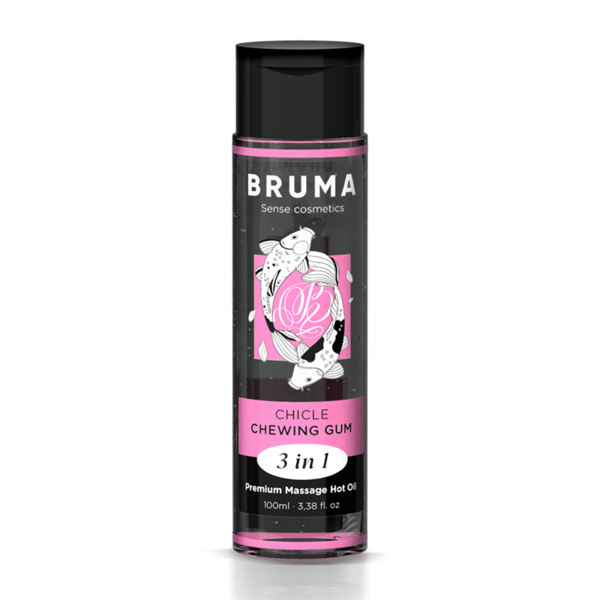 BRUMA - HUILE DE MASSAGE PREMIUM EFFET CHALEUR SAVEUR GOMME 3 EN 1