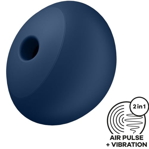SATISFYER AIR PULSE SATISFYER - AIR POWER 4 STIMOLATORE E VIBRATORE 12 VIBRAZIONI BLU