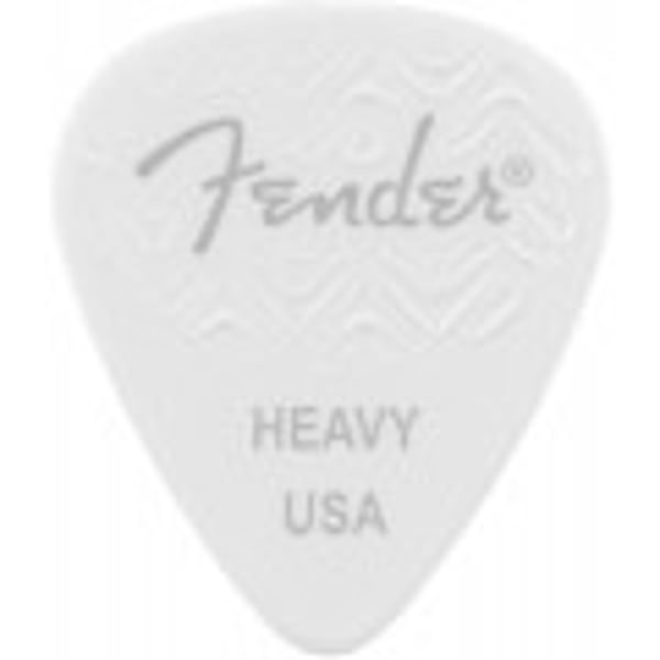 FENDER Plettri 351 Shape White Heavy Confezione da 6. Modello 1983351580
