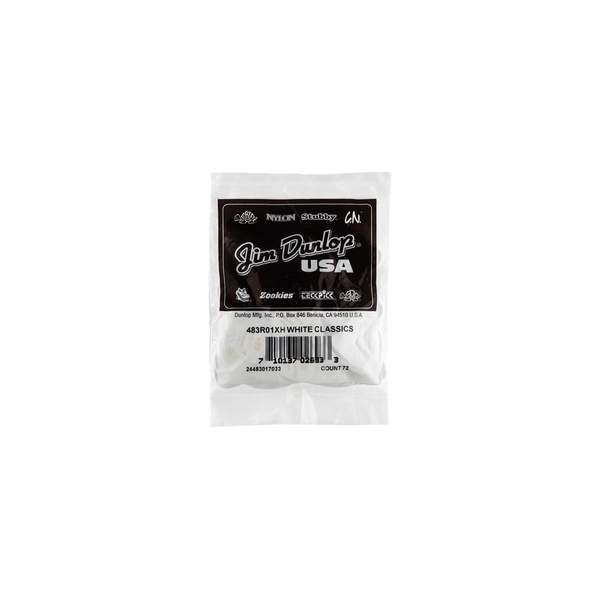 Dunlop 483R#01 White Classic - Extra Heavy