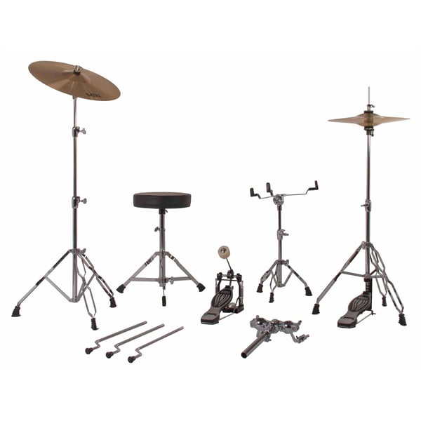 Natal DNA F22 5 pezzi White Sparkle - Black Hardware