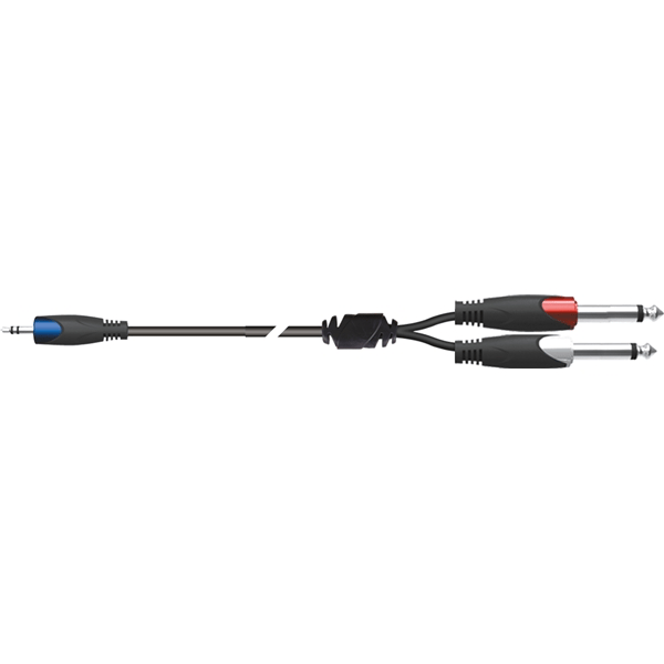 Quik Lok SX/30-3K Cavo Minijack Stereo/2 Jack Mono
