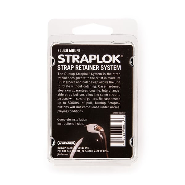 Dunlop SLS1404G Straplok Flush Mount Strap Retainer System, Gold
