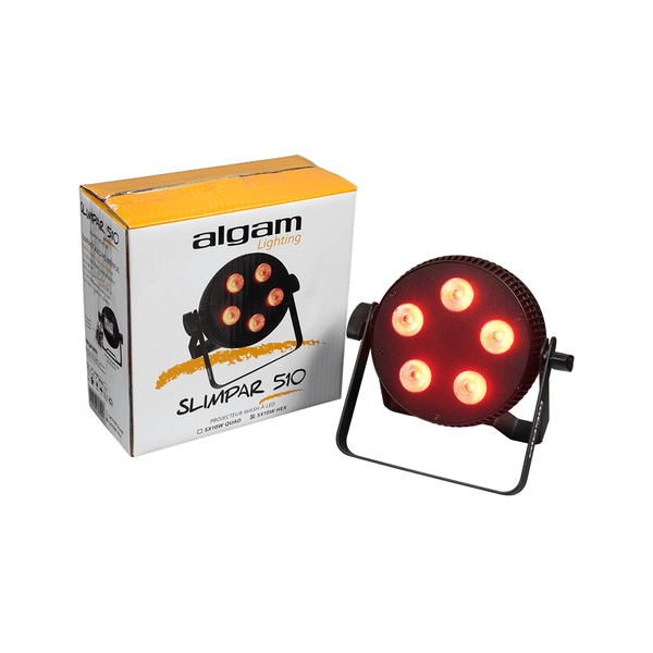 Algam Lighting SLIMPAR-510-HEX Proiettore Par LED 5 x 10W RGBWAU