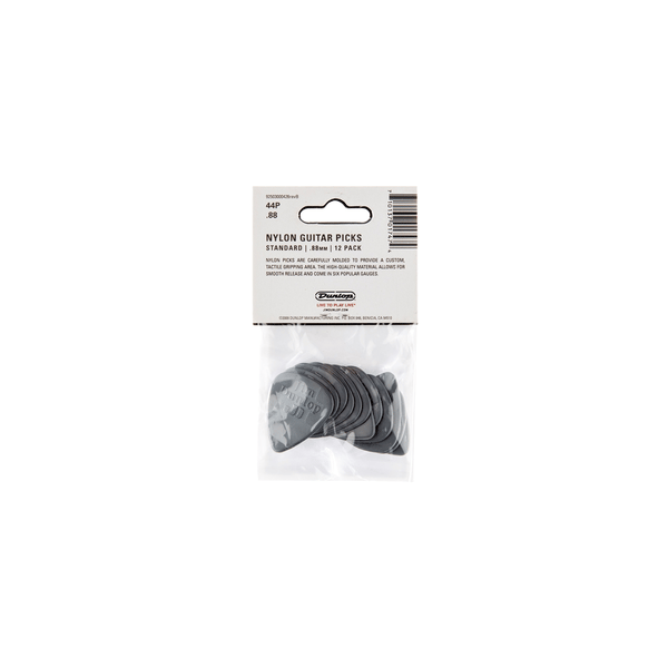 Dunlop 44P.88 Nylon Standard DarkGrey .88mm