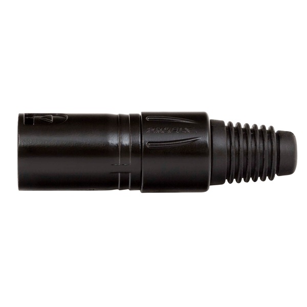 PROEL STAGE Spina volante XLR professionale 3 poli. Colore: Nero.