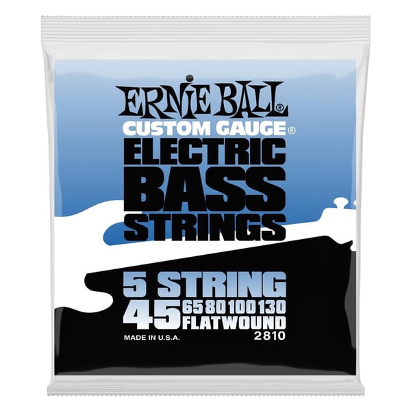 Ernie Ball 2810 Flatwound 5 Corde 45-130