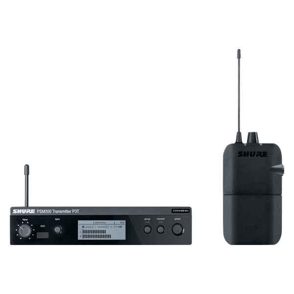 Shure P3TER trasmettitore P3TE, ricevitore P3R. (L19)