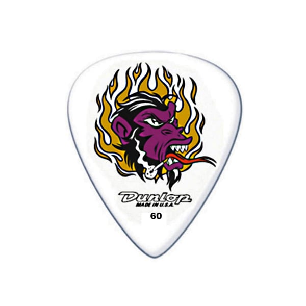 DUNLOP Plettro Blackline Serie, Flame Ape, 0.60, Conf. 36 pz. Modello BL01R-060