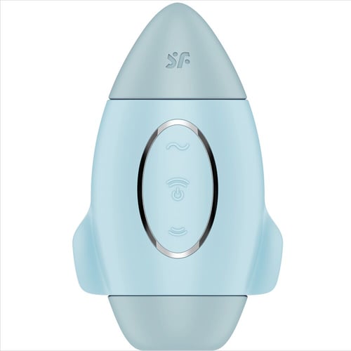 SATISFYER VIBRATOR SATISFYER - MISSION CONTROL VIBRATORE PICCOLO BLU A DOPPIO IMPULSO