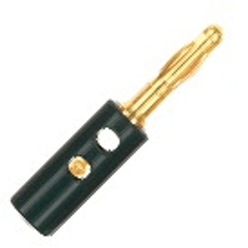 PROEL STAGE Spinotto Banana Plug singolo con contatti dorati e manicotto protettivo.