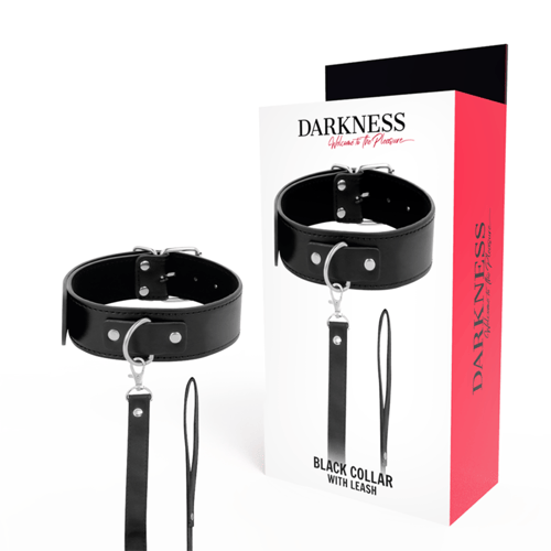 DARKNESS BONDAGE DARKNESS - COLLANA POSTURA CON CATENA IN PELLE