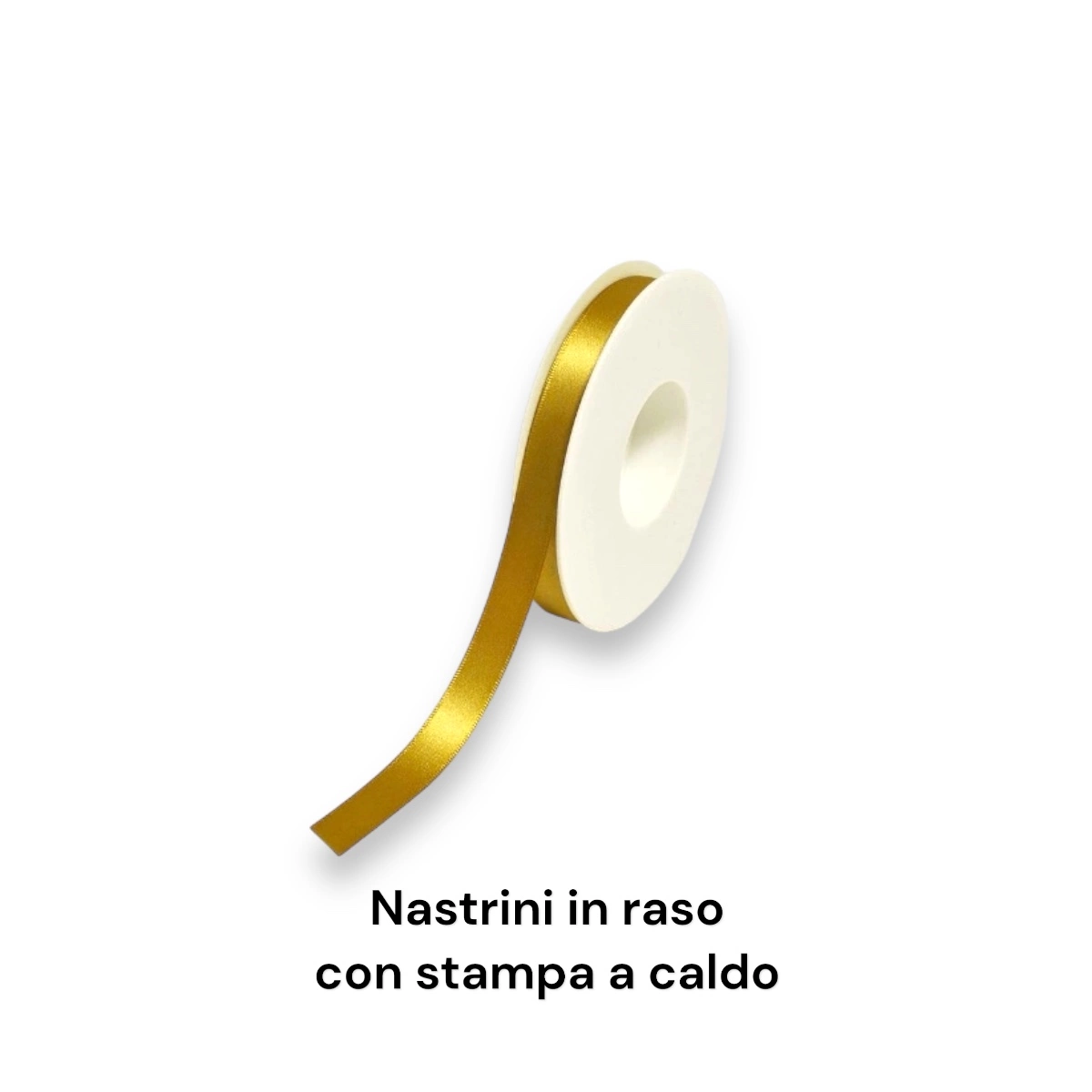 Nastro Di Raso Satinato 23 Metri X 10 Mm - Color Marrone, Per Regali, Bomboniere Matrimonio E Hobby Creativi