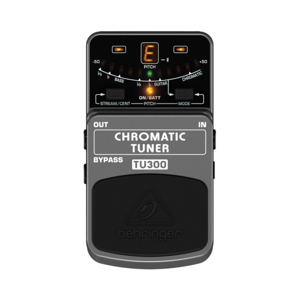 BEHRINGER CHROMATIC TUNER TU300 ACCORDATORE A PEDALE PER CHITARRA E BASSO