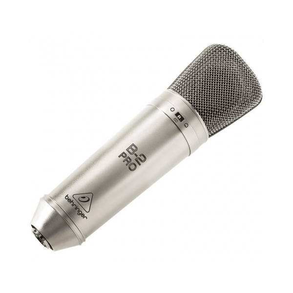 BEHRINGER B2-PRO MICROFONO STUDIO CONDENSATORE CARDIOIDE OMNIDIREZIONALE FIGURA 8 + CUSTODIA + SOSPENSIONE + ACCESSORI EX-DEMO