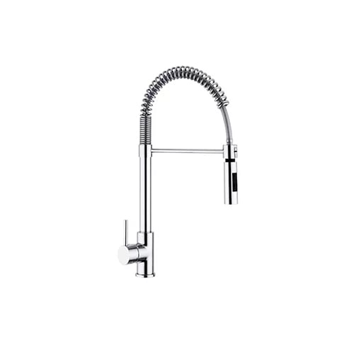 ARGO Miscelatore lavello con molla e doccia estraibile linea pin