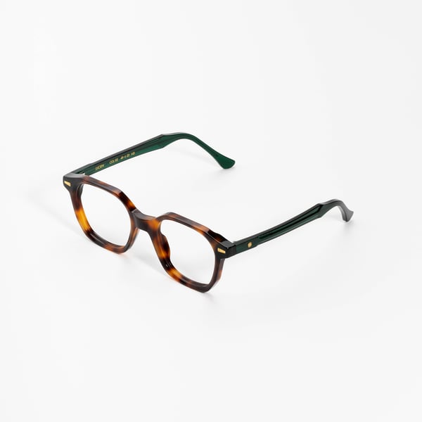 サングラス KYME Kyme - EZIO COL 2 - KYMINI - classic avana aq green Kyme Lucien Dark Avana - Handmade Geometric Italian Sunglasses