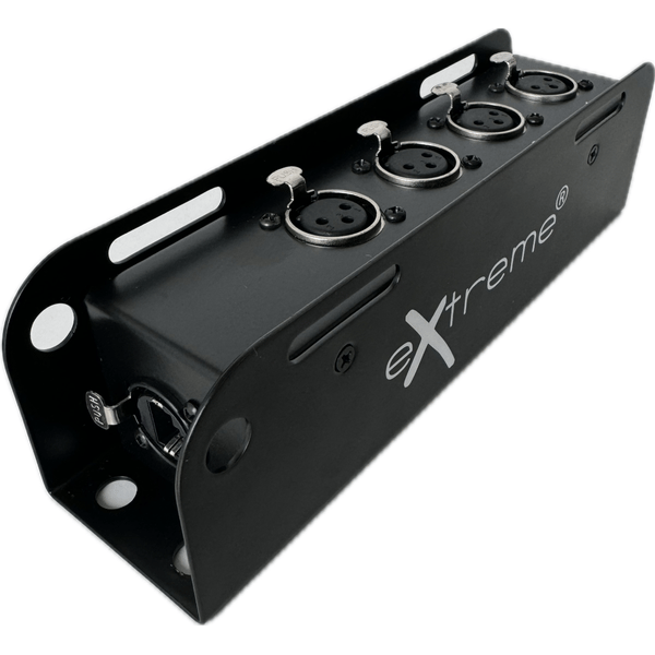 EXTREME SB4XFCAT MINI STAGEBOX EXTENDER AUDIO - DMX SU RJ45 CON 4 CONNETTORI XLR FEMMINA