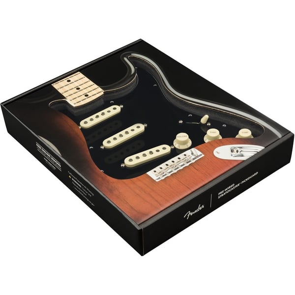 FENDER Battipenna Stratocaster precablato, Tex-Mex SSS, PG Black a 11 fori. Modello 0992343506